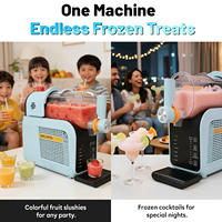 Máquina de Granizados de 1.8L, Máquina para Bebidas Congeladas con Autolimpieza, Ideal para Margaritas, Frappés y Batidos, para el Hogar y Fiestas