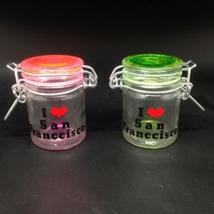 souvenir Set of 3 Glass Mason Jar
