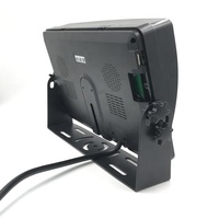 AHD 1080P 9 pouces 2CH moniteur de voiture fendu vue arrière 1024X600 écran IPS avec conception pare-soleil intégré Mobile DVR support carte 128G
