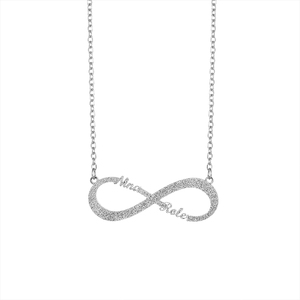 <span class=keywords><strong>Collana</strong></span> <span class=keywords><strong>Infinito</strong></span> Rinntin On112 dal Design Elegante con Grazioso Dettaglio Bianco - Product Image 4