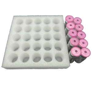 Insert en mousse avec 30 trous pour le rangement des tubes à essai, matériau de rembourrage EPE, emballage de protection - Product Image 1