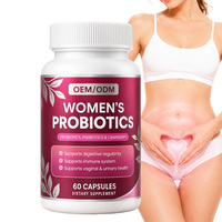 Capsules Probiotiques pour Femmes OEM/ODM 200 Milliards, Aide Digestive Prébiotique à la Canneberge, Confort Digestif pour la Santé Urinaire