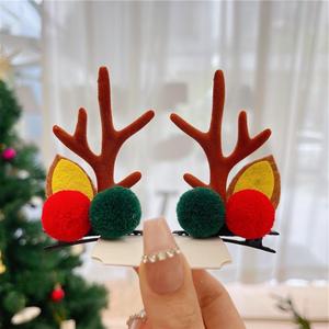 2 pz/set di natale fermagli per capelli per ragazze carino cervo orecchie per capelli per bambini corna di natale forcina per capelli accessori per capelli - Product Image 4