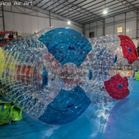 Boule d'eau gonflable transparente et colorée Zorb pour parc aquatique, jeu d'amusement pour enfants