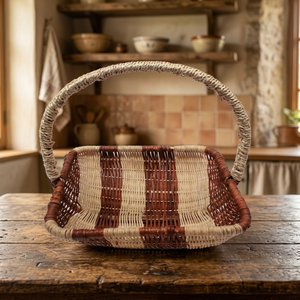 Cesta de Mimbre de Bambú y Ratán Tejida a Mano, Estilo Antiguo, Personalizable en Tamaño y Logotipo, Decoración Elegante para el Hogar, Vietnam 2025 - Product Image 3