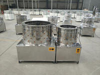 Machine à cueillir les poulets de 80cm de diamètre/machine à cueillir les cailles de canard canard et d'oie/machine à enlever la volaille commerciale HJ-80A