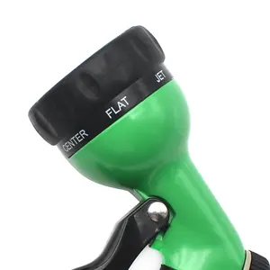 New Design Garden Hose Nozzle Sprayer Comfortable Soft Grip Zinc 7-Pattern Hose Nozzle With Front Trigger