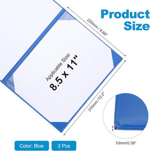 Carpeta de Presentación de Papel A4/A5 Personalizada de Alta Calidad para Diplomas/Certificados con Logotipo Personalizado e Impresión Laminada - Product Image 2