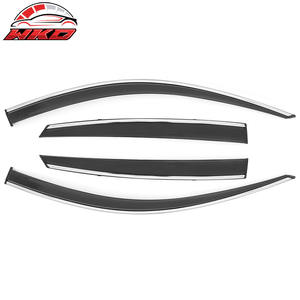 Pare-soleil et déflecteurs de fenêtre pour Honda Accord 18-25 avec garniture chromée, protection latérale de porte de voiture à coller - Product Image 1