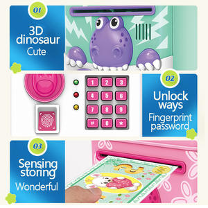 Alcancía de Juguete de Alta Calidad para Niños, Mini Alcancía con Contraseña, Mini Cajero Automático, Alcancía de Juguete, Alcancía de Perro Tragamonedas - Product Image 2