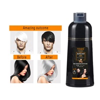 VOJO Vente en Gros Marque Privée Populaire Shampoing Colorant Permanent Naturel aux Plantes 500ml à l'Huile d'Argan pour une Coloration Rapide