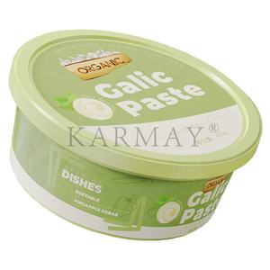 Pots ronds en plastique de 200g 250ml avec couvercle pour emballage de houmous, baba ghanoûj, sambusak, contenant IML - Product Image 2