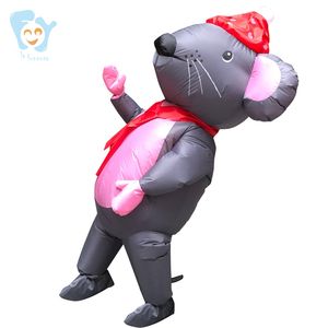 Nuevo <span class=keywords><strong>Disfraz</strong></span> Inflable de Ratón para Parejas, Divertido para Halloween, San Valentín, <span class=keywords><strong>Disfraz</strong></span> de Mr. Rat - Product Image 3