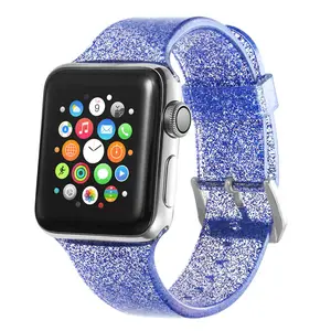 Correa para Apple Watch, banda de 40mm, 44mm para iwatch, pulsera de silicona de 38mm y 42mm para Apple Watch series 5 4 3 2