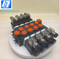 Dispositif de commande à distance sans fil équipé, 4 bobines, 50L/min, électrovanne directionnelle hydraulique à double action 12V/24V