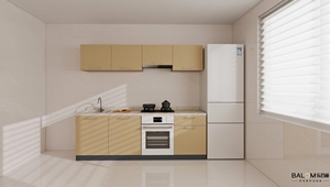 Produzione su Misura di Alta Qualità: <span class=keywords><strong>Isola</strong></span> Cucina Modulare, Tavolo in Legno Massello, Mobili da Cucina Moderni in HPL - Product Image 2