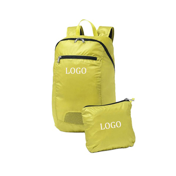Mochila de viaje plegable impermeable Ripstop, mochila plegable personalizada