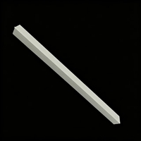 Profil d'angle en PVC en forme de L, extrusion directe d'usine, profil en L en plastique personnalisé