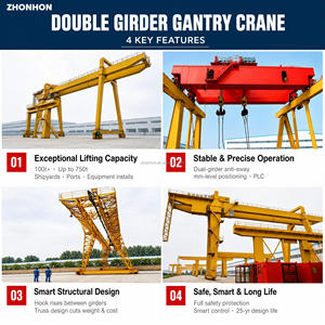 Grue à pelle, grue de levage, grue à grappin, grue magnétique, grue portique à double poutre pour aciéries, fonderies, grue électrique robuste pour métaux fondues - Product Image 3