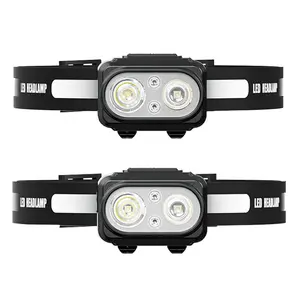 Outdoor Waterproof Motion Sensor Function Rechargeable Headlamp For Fishing