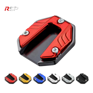 RSP Support de béquille latérale universel pour <span class=keywords><strong>moto</strong></span> en alliage d'aluminium CNC, plaque d'agrandissement antidérapante, pour rénovation/amélioration - Product Image 1
