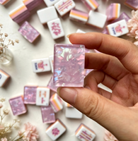 Jeu de Mahjong de Luxe en Acrylique, Style Américain, Tuiles Peintes et Gravées Rose Doré, Effet Nacré, 160 Pièces en Gros