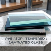 Verre Shunhua à haute résistance aux chocs, verre feuilleté transparent de sécurité, spécifications personnalisées pour la construction de murs-rideaux et de balustrades