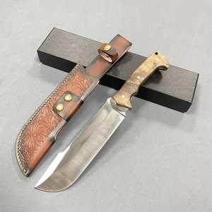 سكاكين كبيرة متينة بسماكة 6 Tang كاملة ثابتة الغابة من الفولاذ المقاوم للصدأ مع حقيبة جلدية - Product Image 2