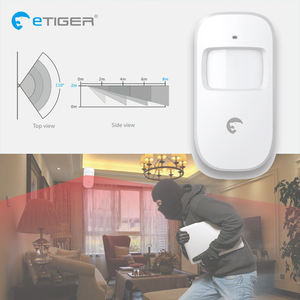 Détecteur de mouvement PIR humain Etiger Alarm D1A 433 MHz compatible avec les systèmes d'alarme WiFi 2G 4G GSM S4 S3b - Product Image 2