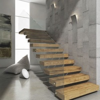 Escalier flottant contemporain, prix de l'escalier flottant moderne