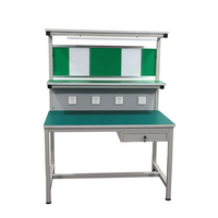 Établi combiné à cadre d'établi entièrement stocké avec panneau fourni Perceuse verticale Table de voyage longue Table rotative