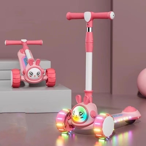 Encuerda-patinete ajustable de la suerte para niños, cuatro ruedas con pedal, novedad, suministro de fábrica - Product Image 5