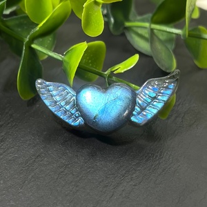Alas de Corazón de Labradorita, Cristal Natural Curativo, para Regalo y Decoración del Hogar, Venta al Por Mayor - Product Image 1
