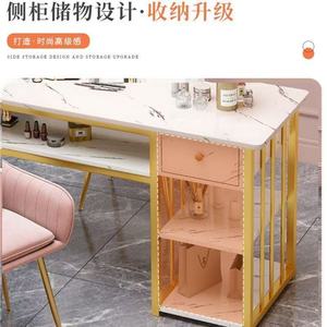 Table de manucure résistante à l'acétone pour technicien en ongles avec cadre métallique, station de salon de manucure, organisateur de rangement de beauté - Product Image 6