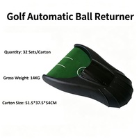 Machine de Retour Automatique de Balles de Golf Électrique Portable de Haute Qualité à Piles AA, Nouvelle Machine d'Entraînement au Putting Intérieur/Extérieur en Plastique