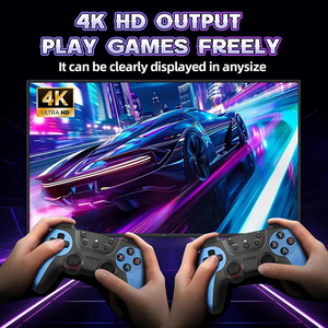 เครื่องเล่นเกมพกพา X2 Blue Game Stick 4K HD แบบย้อนยุค พร้อมจอยไร้สายคู่ ความจุ 64GB/128GB มีเกมให้เล่นกว่า 30000 เกม รองรับการเชื่อมต่อกับทีวี - Product Image 2