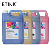 Encre à solvant 5L 508GS 12PL à faible odeur, écologique, pour imprimante grand format à base de solvant, pour impression de signalétique extérieure