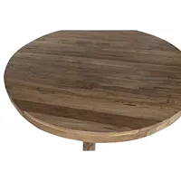 TABLE À MANGER EN TECK RECYCLÉ 160X160X78 Ronde