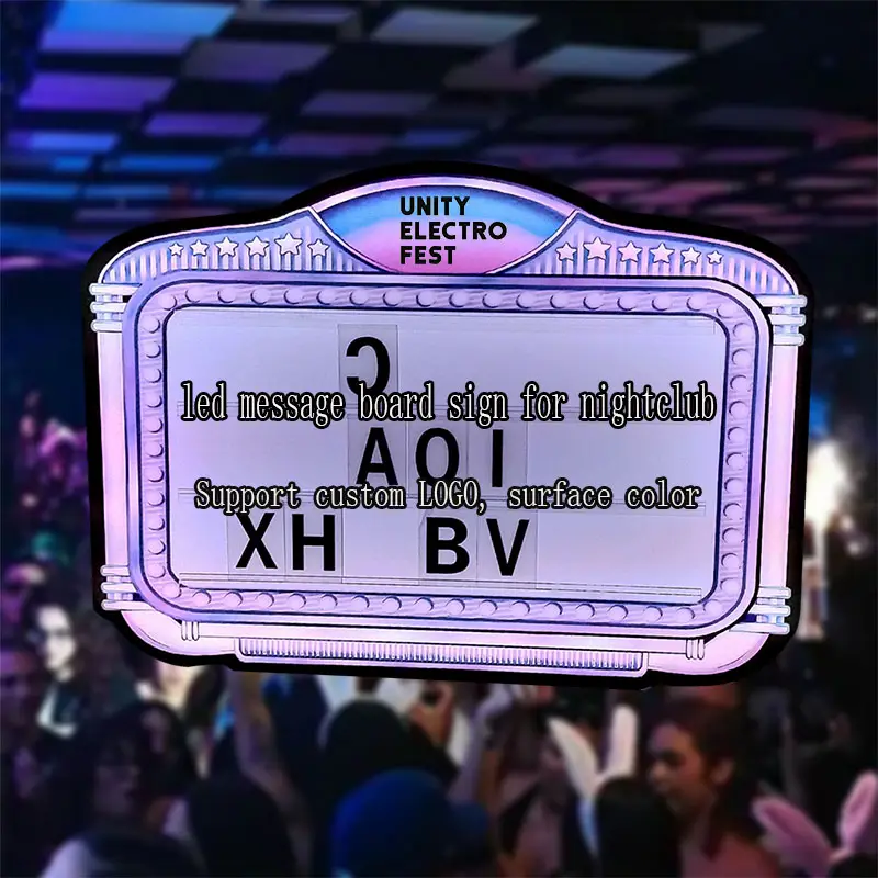 Birthday Event Club Signs Custom Vip Board Christmas Led Message Board Programmable Bottle Presenter for Night Club