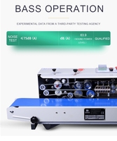 Anh Trai Mực In Liên Tục Nhạc Sealer, Tự Động Ngang Nhựa Túi Niêm Phong Máy FRD1000W