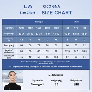 LA CICOGNA Robe de patinage artistique pour filles Noir Rouge <span class=keywords><strong>Classique</strong></span> Color-Block Compétition Entraînement Personnalisé Automne Hiver Patinoire Porter - Product Image 3