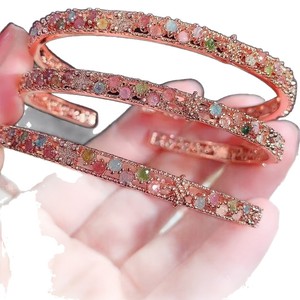 Pulsera con Incrustaciones de Turmalina Natural, Novedosa, Individual, Moderna, de Nicho, de Lujo Ligero y Versátil - Product Image 5