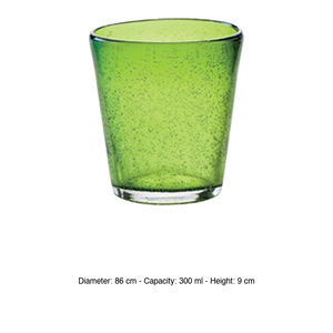 Vaso de Agua Verde Burbuja 30 cl H 9 cm Ø 8.6 cm M1934 - Product Image 3
