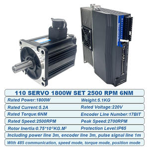 Juego de servomotor de CA de 0,32-15NM Servomotor de 100-3800W con controlador para máquina CNC - Product Image 5