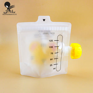 맞춤형 인쇄 유방 우유 보관 플라스틱 마일라 노즐이있는 스파우트 파우치 백 - Product Image 5