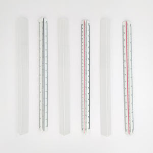 30Cm Professionele Tekening Heerser Afgeschuinde Randen Architectuur 6 Verhouding 1:100/200/250/300/400/500 Hoge Driehoekige Schaal Heerser - Product Image 6