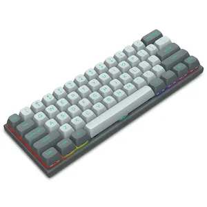 Совместимый 60% RGB PBT двойные клавишные колпачки клавиатура Быстрый триггер 8K скорость сообщения магнитный переключатель игровая клавиатура