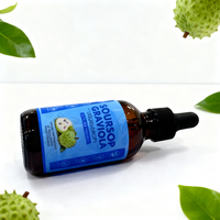 Supplément à base de plantes sans OGM, liquide sans alcool OEM avec gouttes multivitamines d'extrait de sapodilla et de corossol