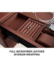 Coffre-fort en acier avec poignée, sécurité par empreinte digitale, ignifuge, double tiroir, antivol, remontoir de montres, pour bijoux et armoires