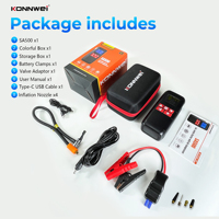 2026 voyage doit KONNWEI SA500 démarrage de saut d'urgence batterie Booster pour voiture camion moto avec batterie externe pompe à Air